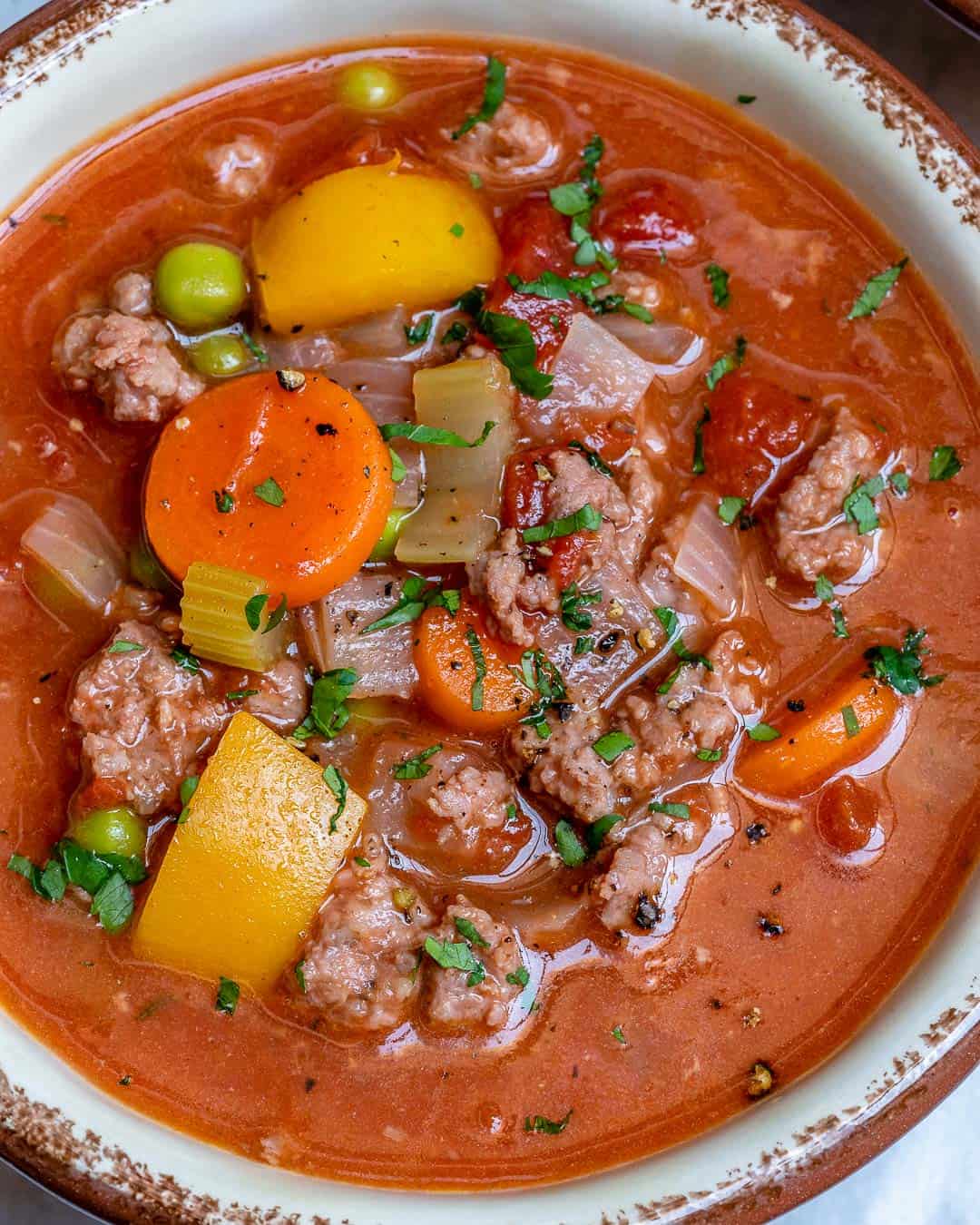 healthy beef and veggie soup recipe