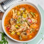 Easy Italian Chicken Veggie Soup | Healthy Fitness Meals