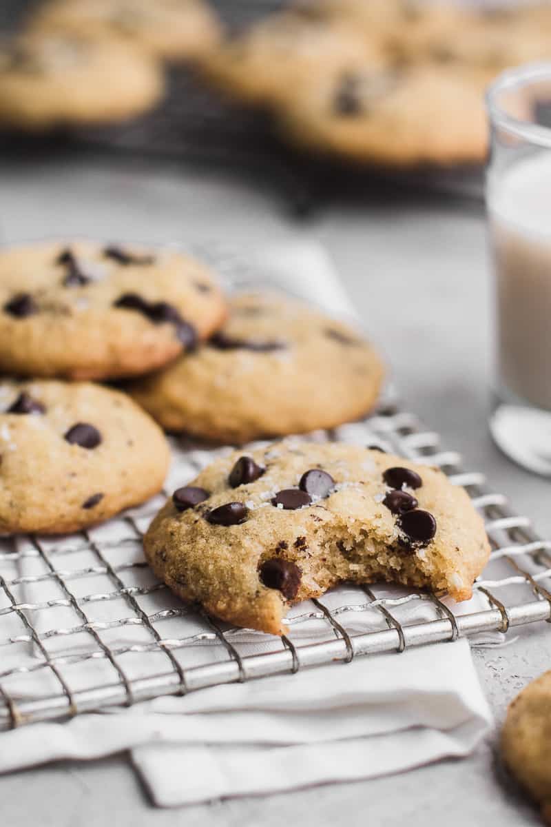 bite taken off one cookie 