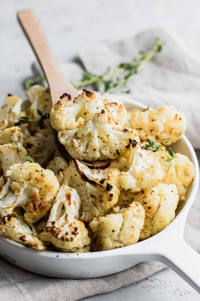 Easy to make Garlic Roasted cauliflower
