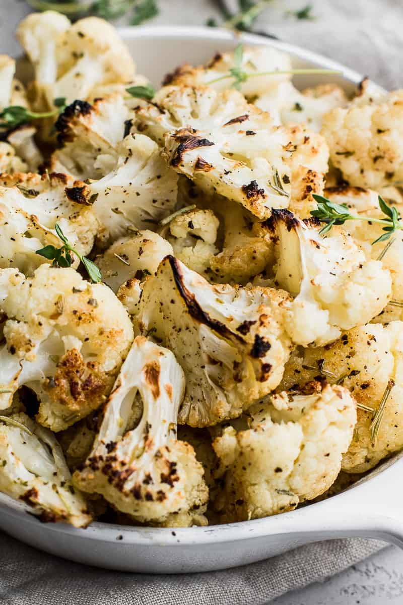  easy to make garlic roasted cauliflower
