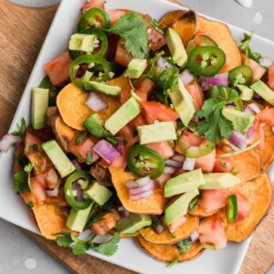 vegan sweet potato nachos