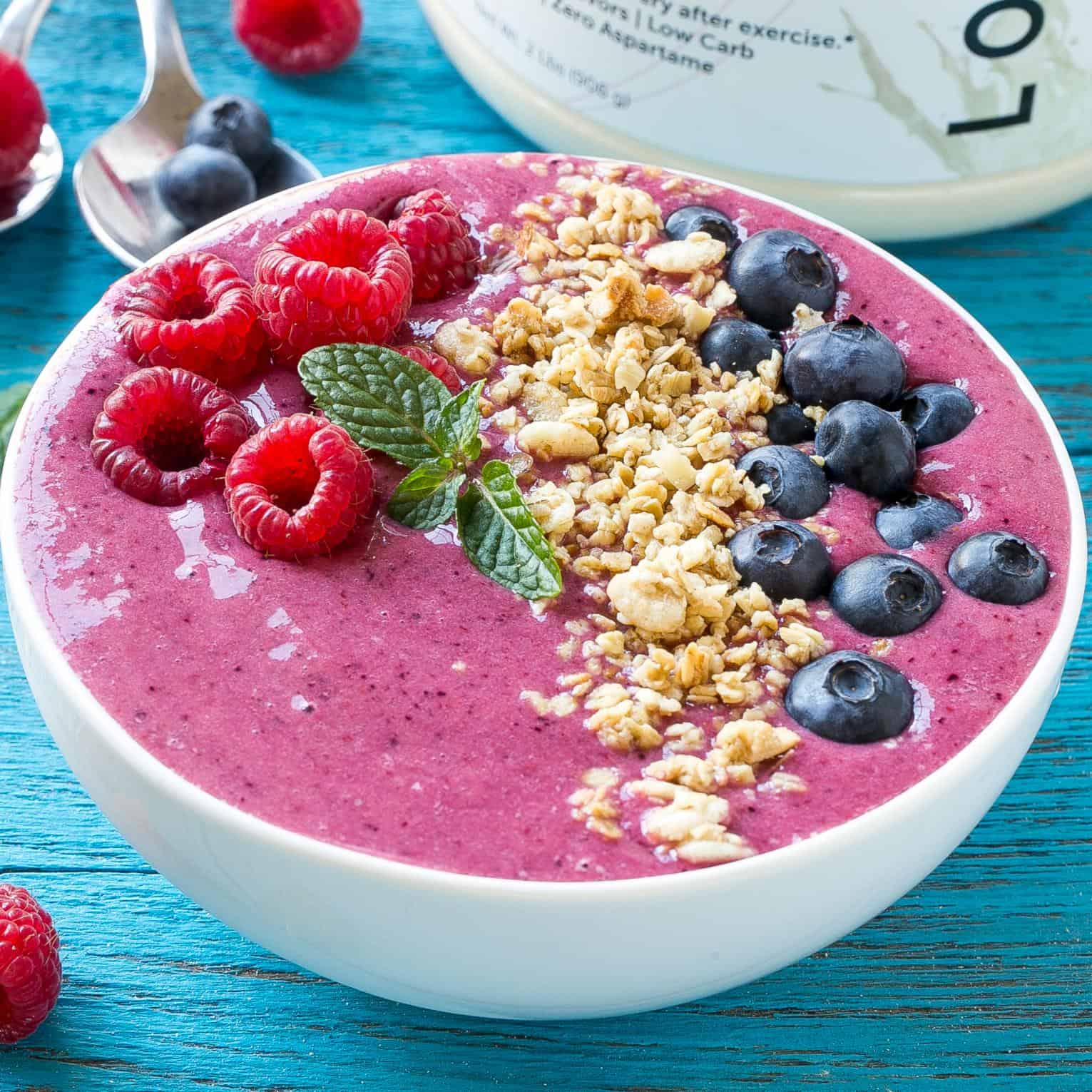 Vanilla Berry Smoothie Bowl Recipe Healthy Fitness Meals