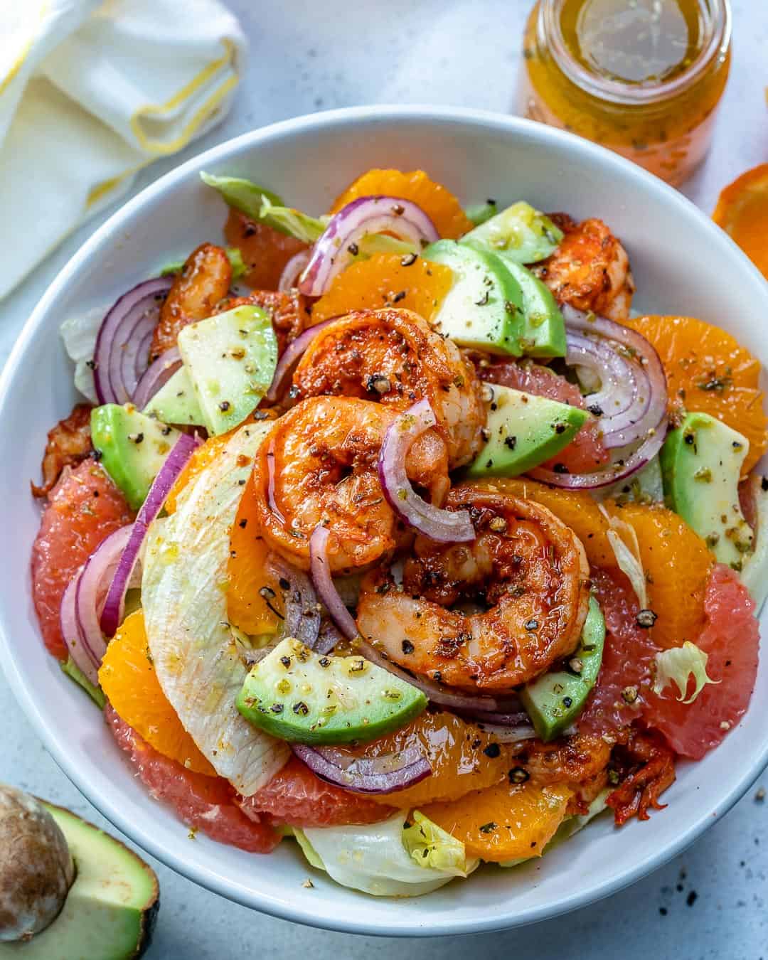 Easy Citrus Cajun Shrimp Salad Recipe Healthy Fitness Meals