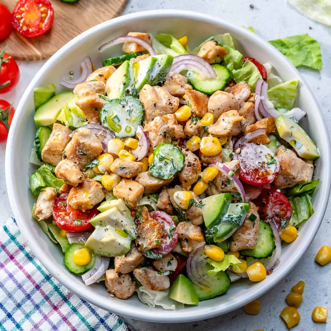 Healthy Ranch Chicken Salad Healthy Fitness Meals