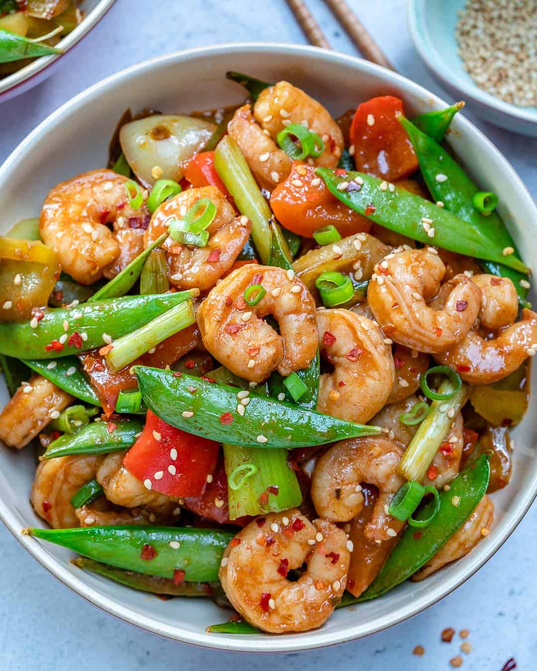 Easy Szechuan Shrimp Stir Fry Recipe Healthy Fitness Meals