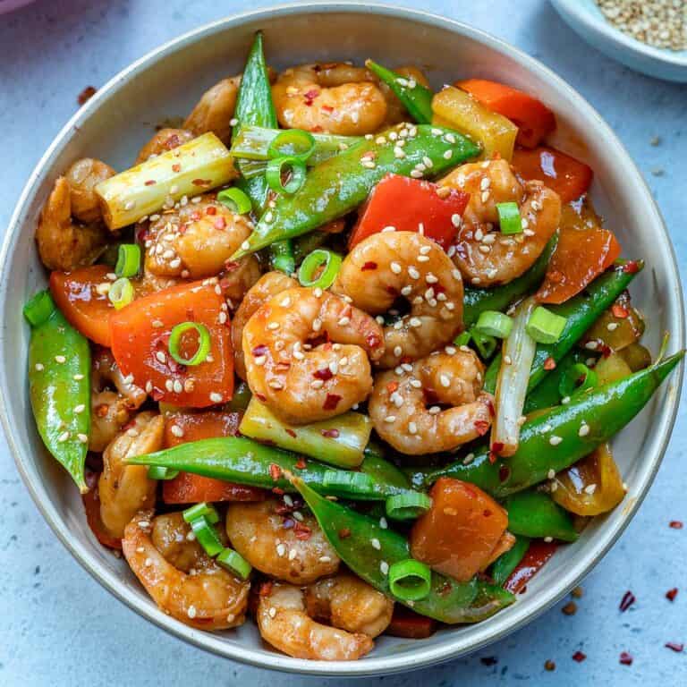 Easy Szechuan Shrimp Stir Fry Recipe | Healthy Fitness Meals