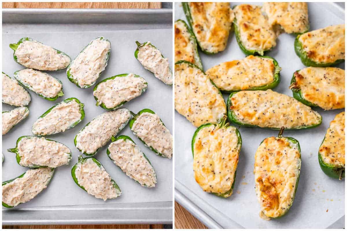 process shot to fill the jalapeno pepper and bake them. 