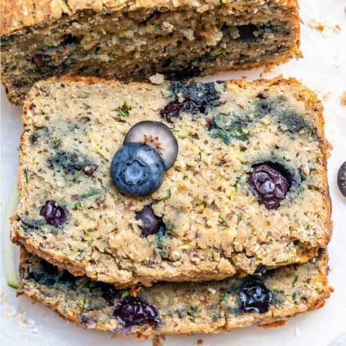 The BEST Blueberry Zucchini Bread Recipe | Healthy Fitness Meals