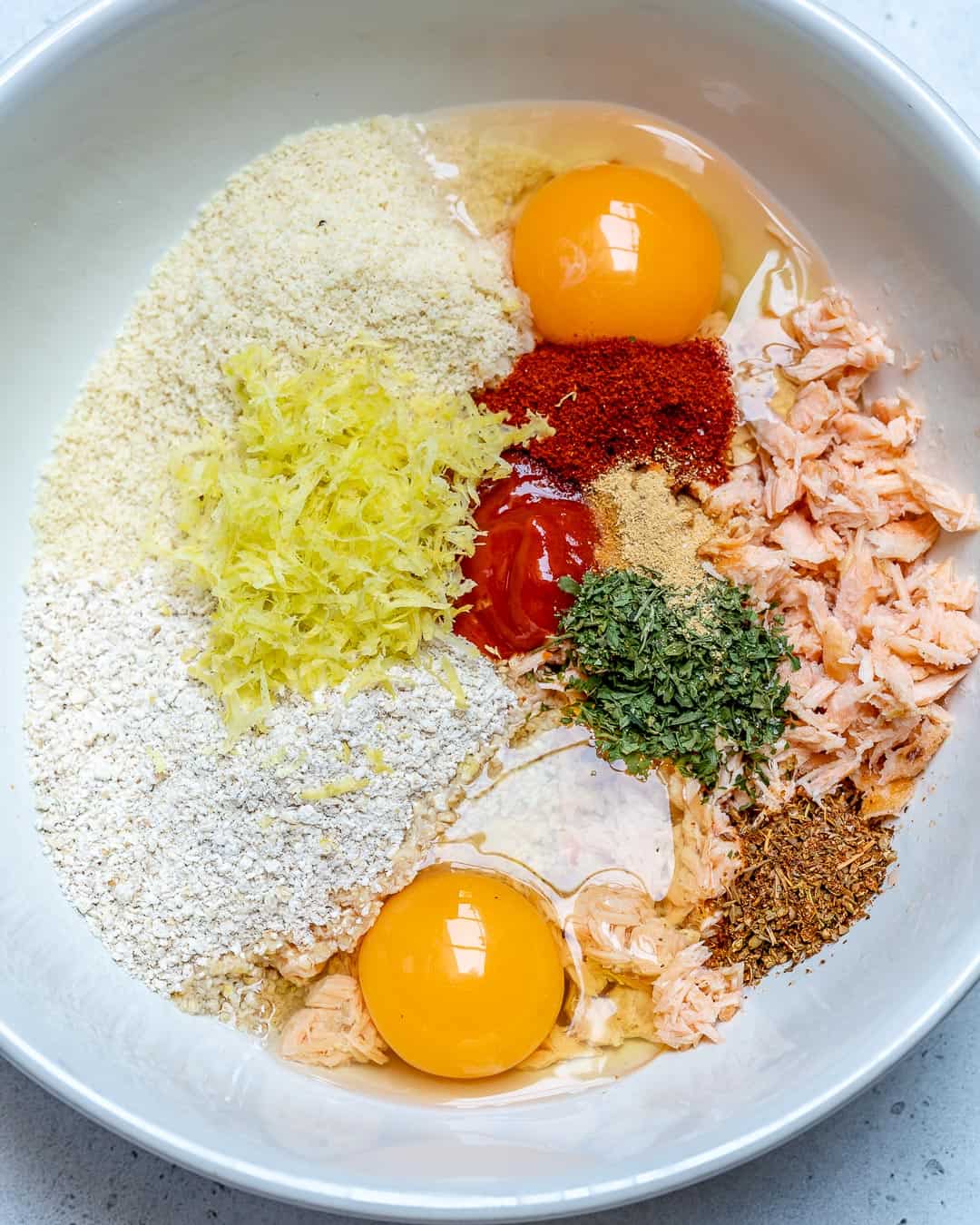 patties ingredients in a bowl