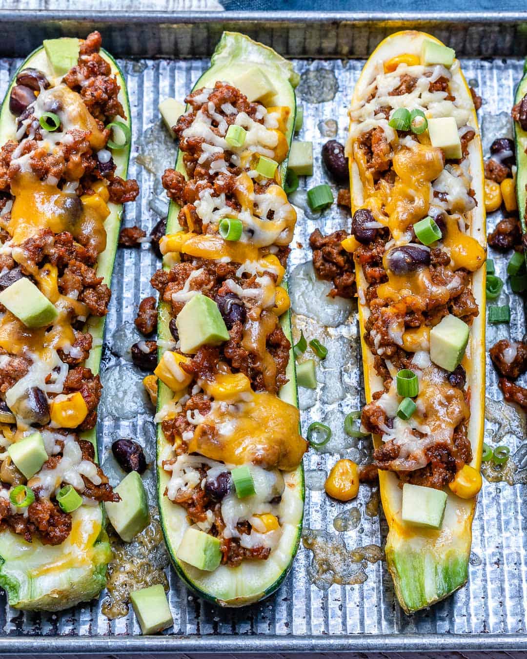 Low Carb Low Carb Burrito Zucchini Boats Recipe | Healthy Fitness Meals