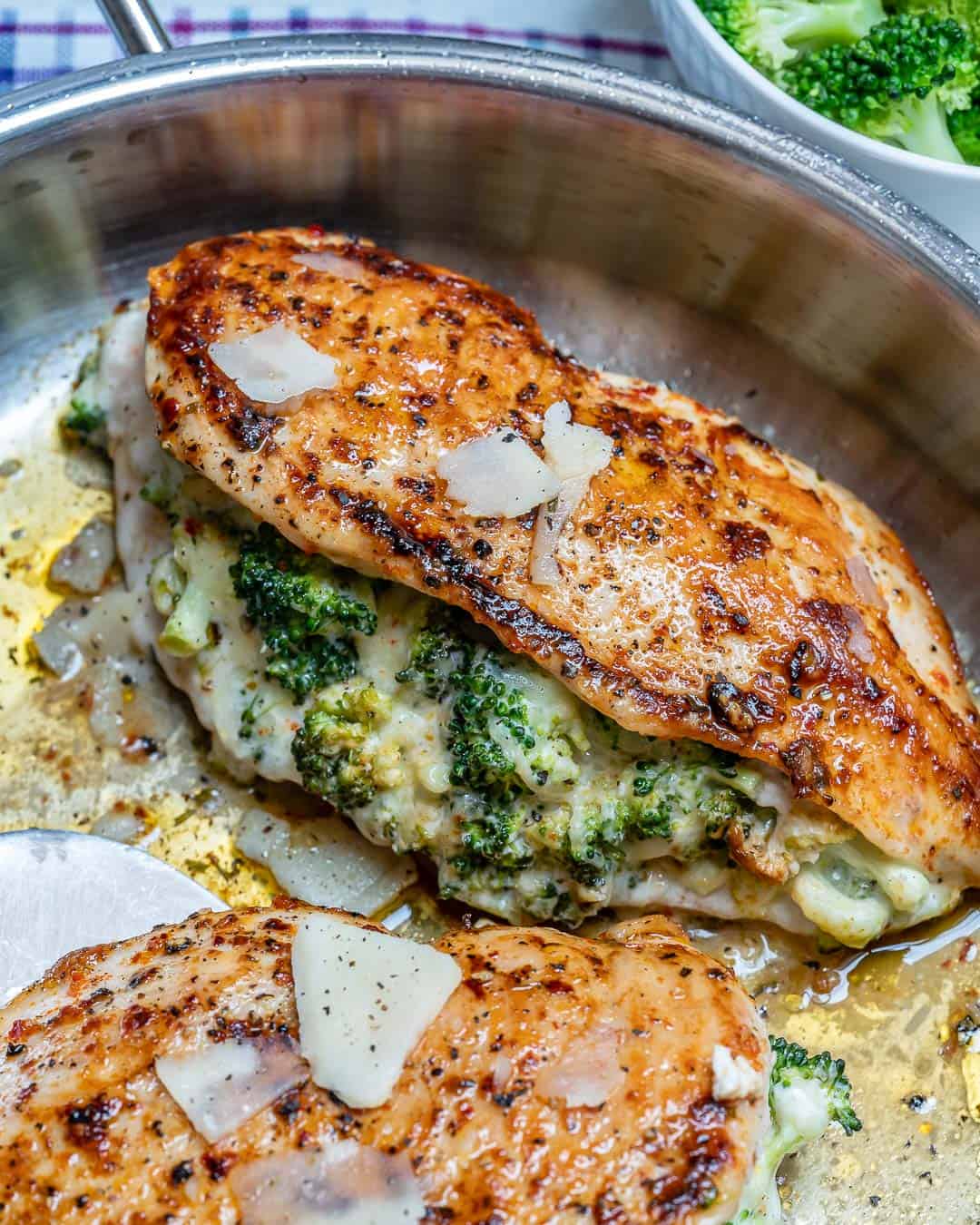 Cheesy Broccoli Stuffed Chicken Breast Healthy Fitness Meals