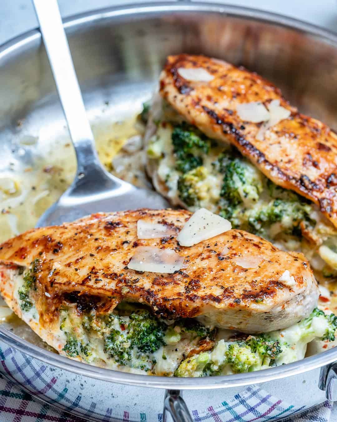 Cheesy Broccoli Stuffed Chicken Breast Healthy Fitness Meals