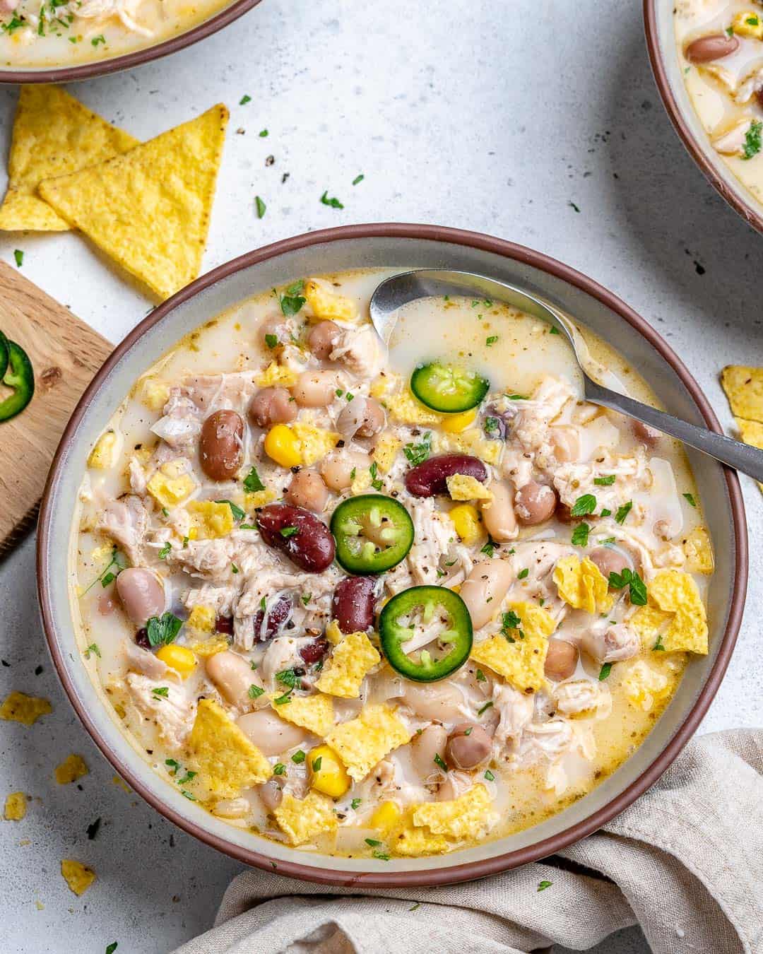 The BEST White Chicken Chili Recipe {+VIDEO}