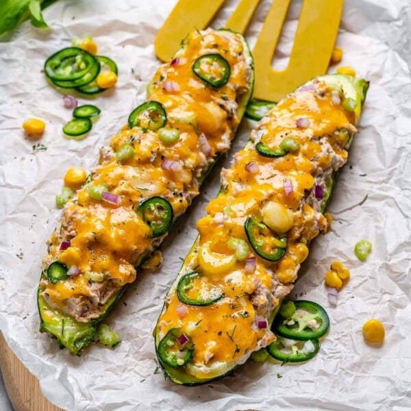 easy tuna melt recipe in zucchini boats