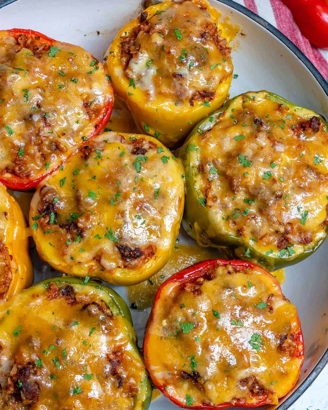 baked ground beef stuffed peppers 