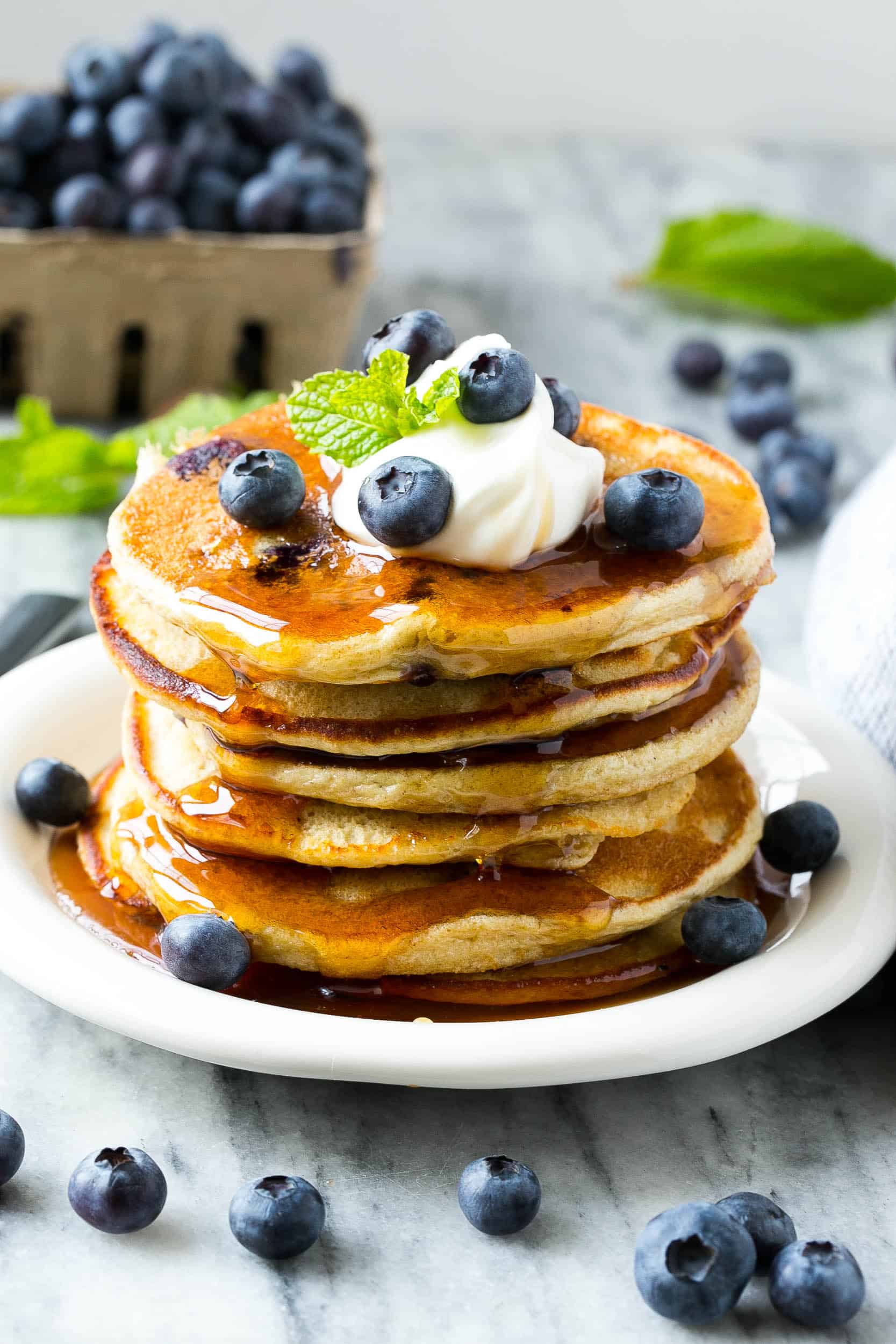 Easy Blueberry Protein Pancakes Recipe | Healthy Fitness Meals