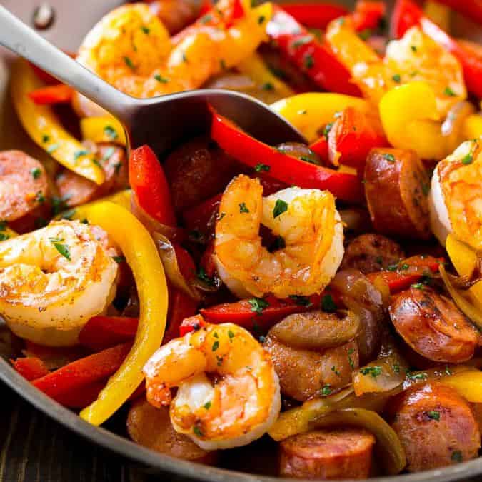 Keto Cajun Shrimp and Sausage Recipe | Healthy Fitness Meals