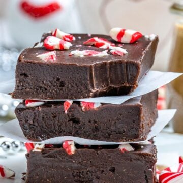 easy to make peanut butter fudge with peppermint