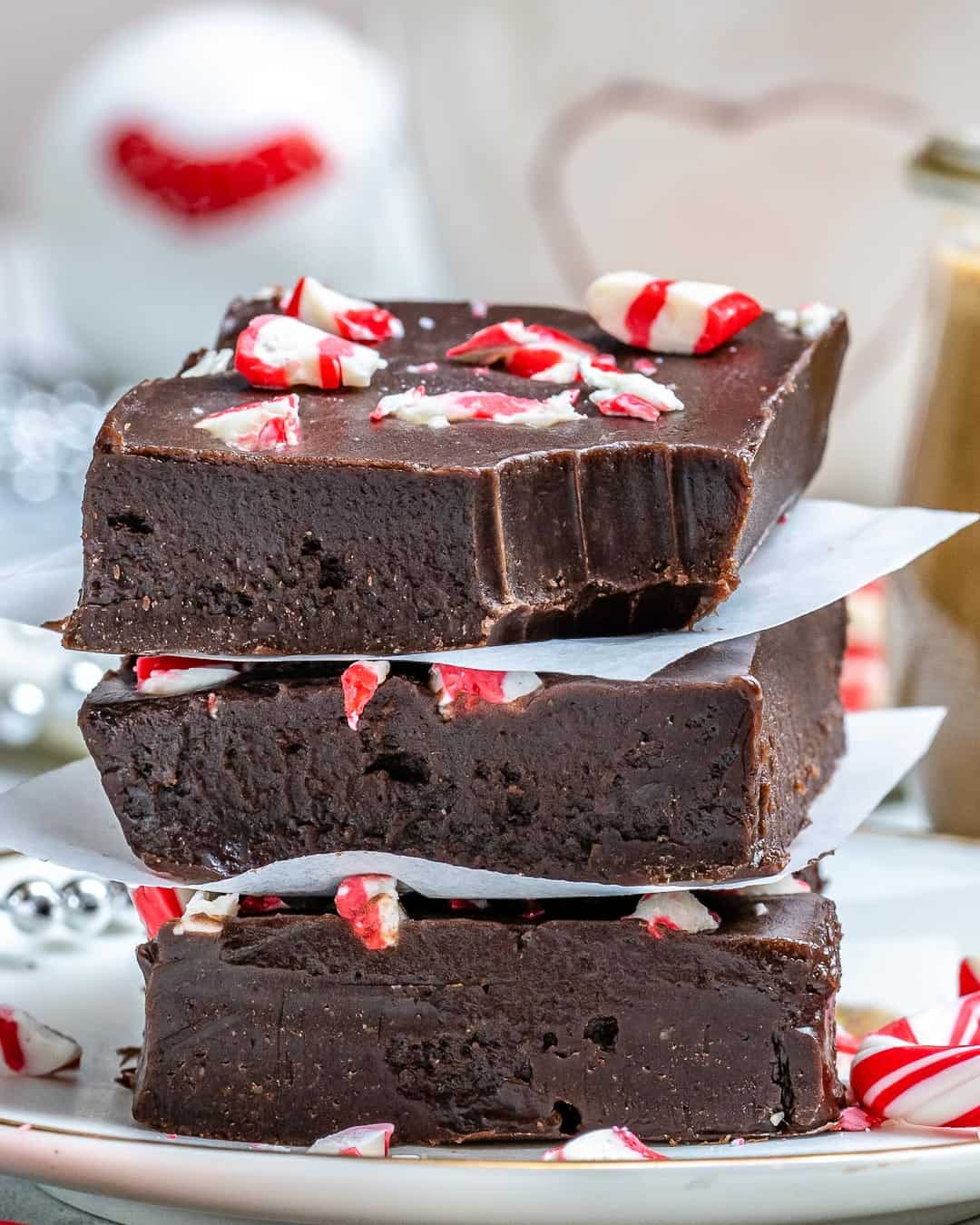 stack of fudge squares