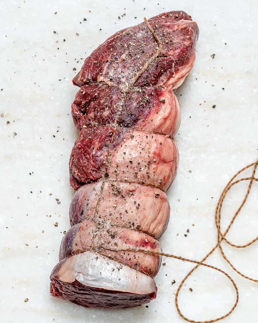 how to cut and tie a beef tenderloin
