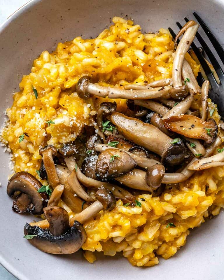Butternut Squash Mushroom Risotto Healthy Fitness Meals