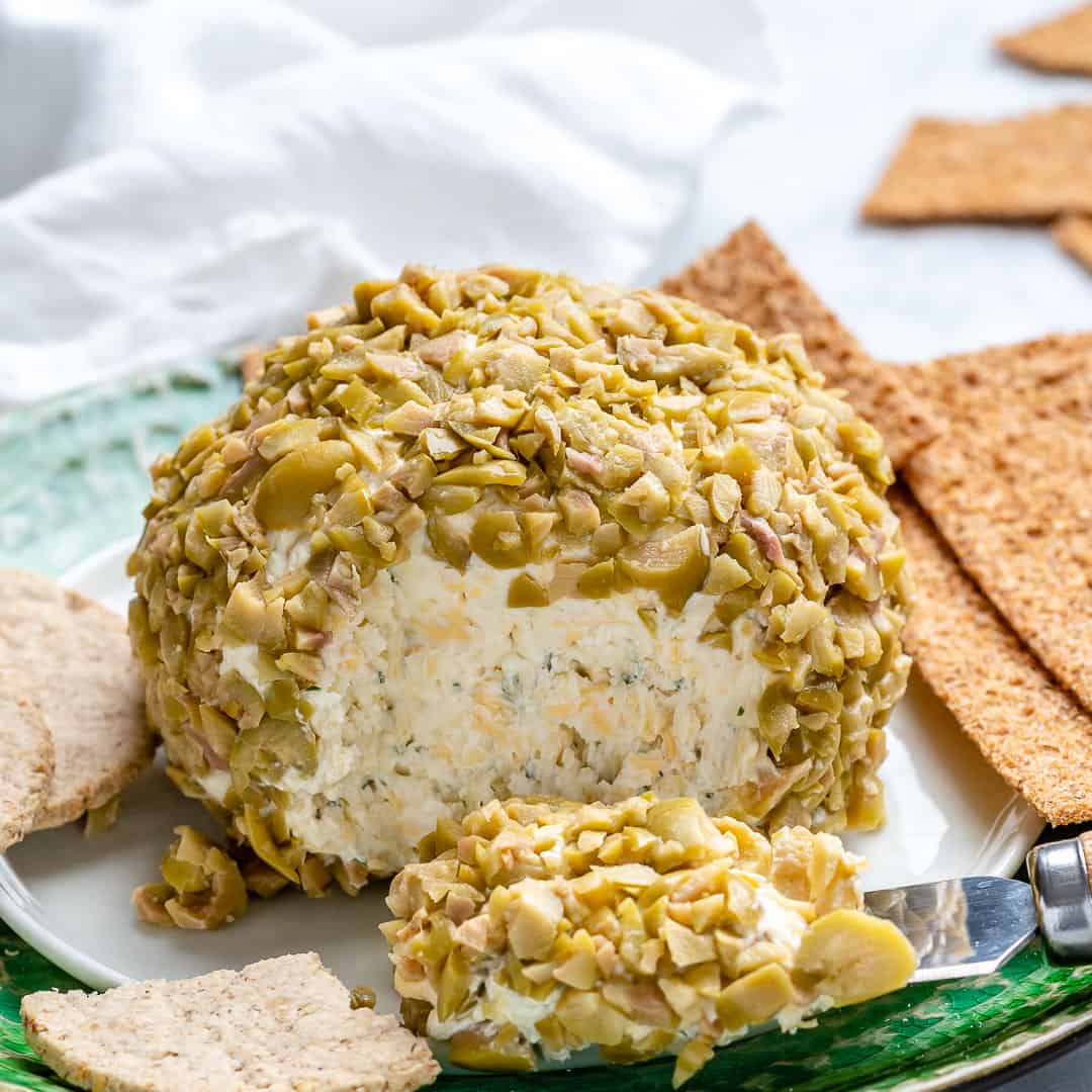 olive covered cheese ball