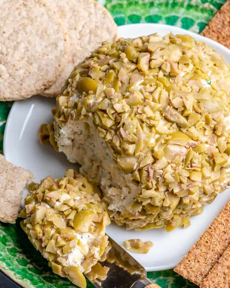 Easy Olive Coated Cheese Ball Healthy Fitness Meals