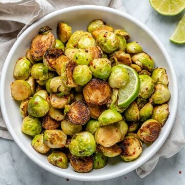 baked garlic brussel sprouts