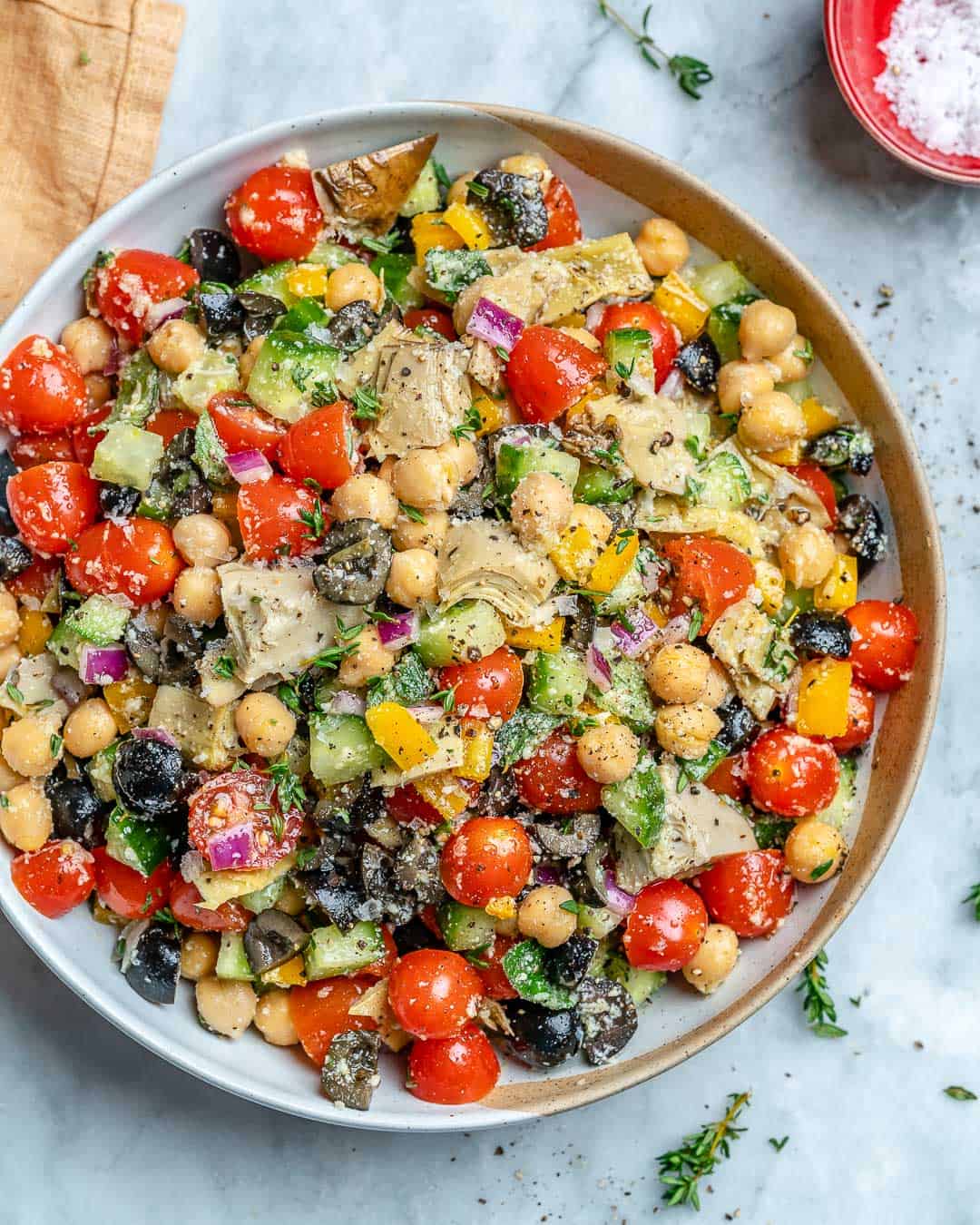 easy and healthy chickpea salad