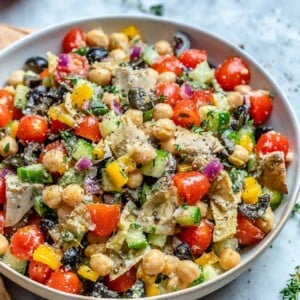 Mediterranean chickpea salad recipe