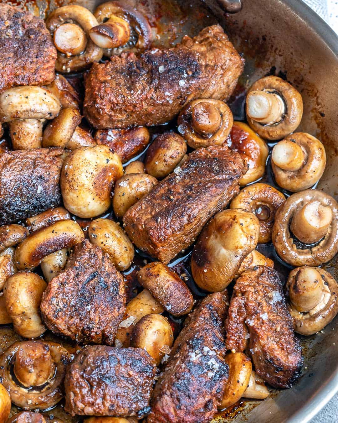 steak bites recipe with mushrooms 