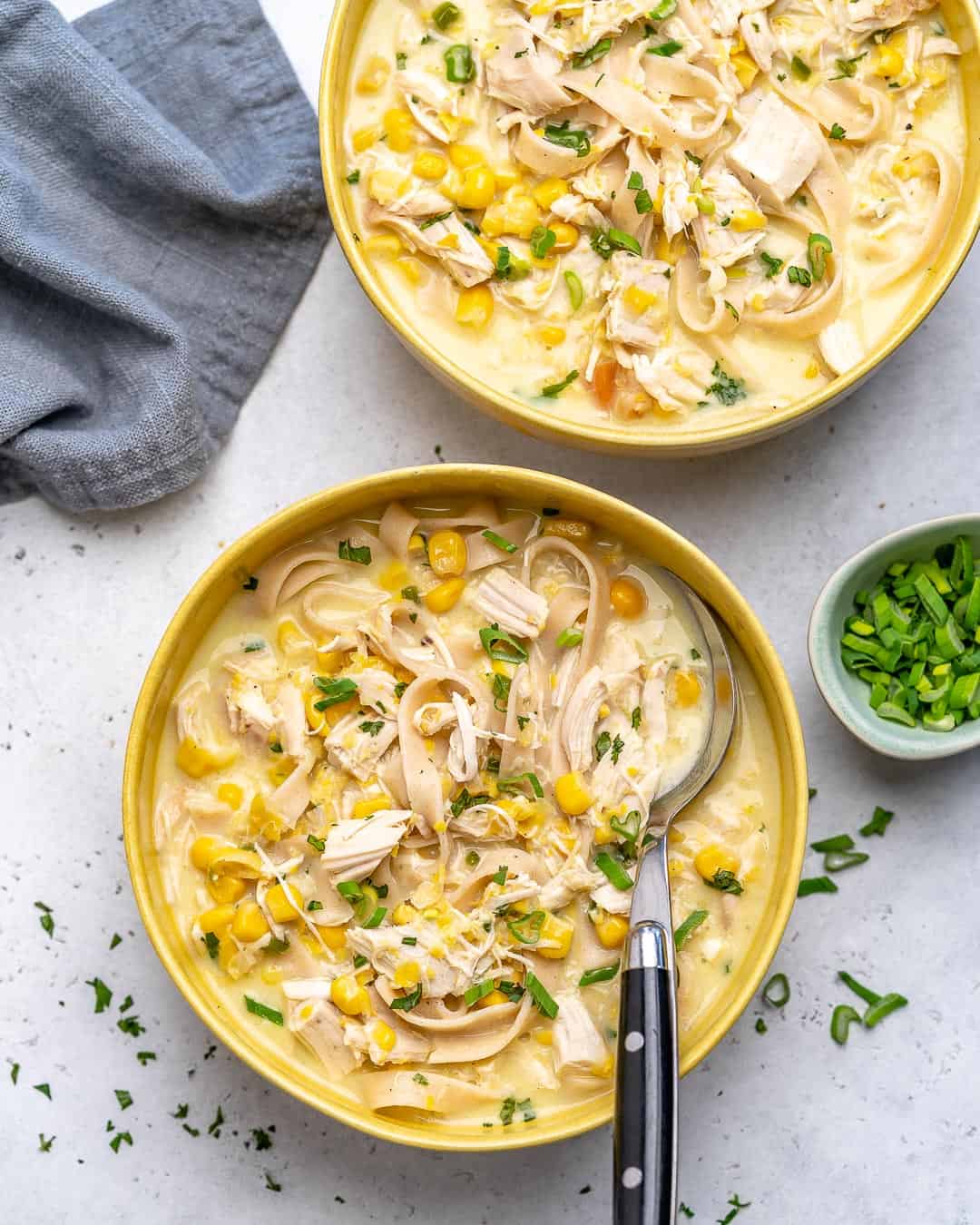 homemade creamy chicken noodle soup recipe