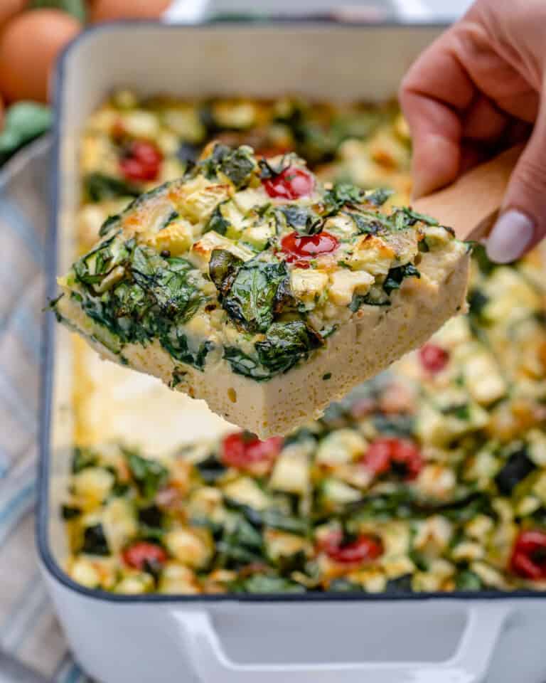 Easy Vegetable Crustless Quiche Recipe | Healthy Fitness Meals