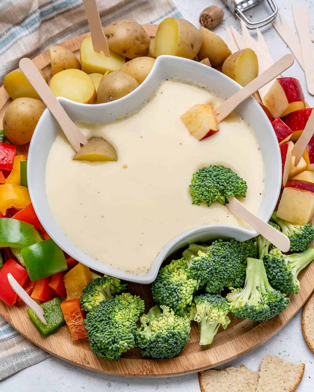 Easy Cheese Fondue for Two (the Best At Home Date Night!)