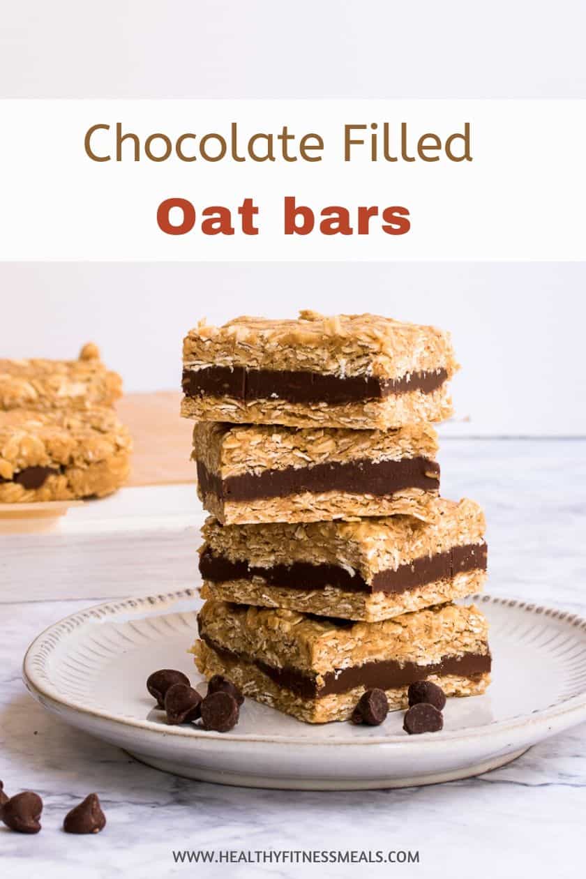 easy no bake chocolate peanut butter oat bars