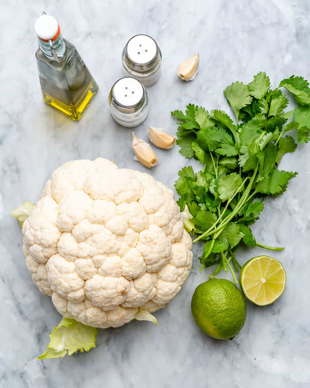 ingredients for cauliflower rice recipe