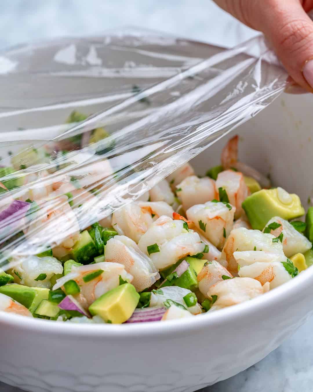 cover ceviche and place in fridge