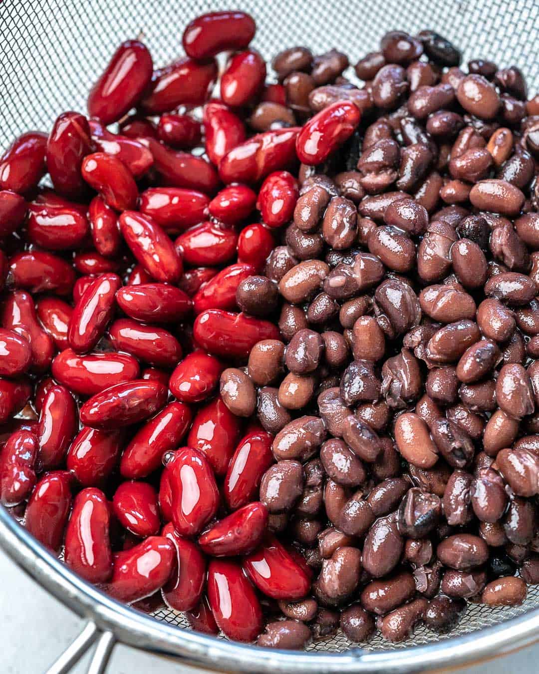 kidney and black beans for vegetarian chili