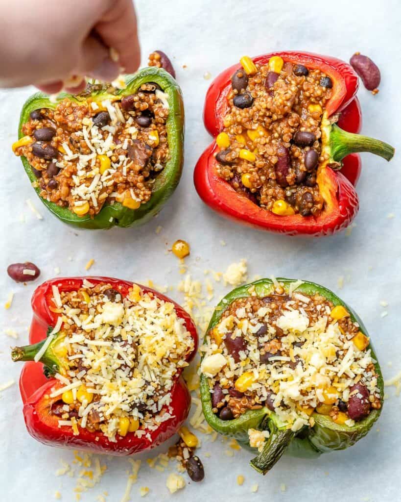 easy vegetarian stuffed peppers