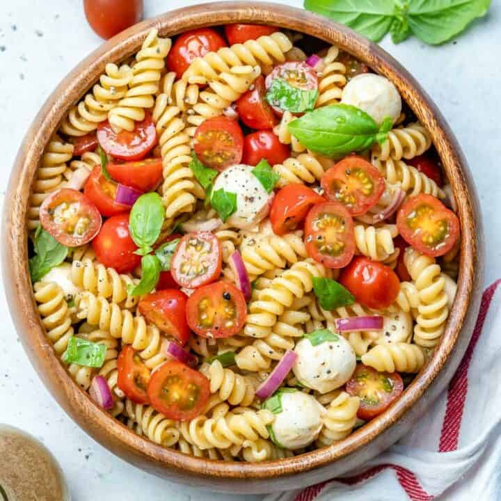Caprese Pasta Salad Recipe Healthy Fitness Meals