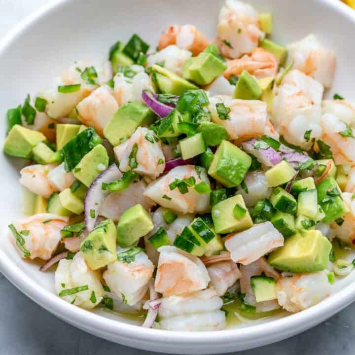 How To Make Shrimp Ceviche { EASY} | Healthy Fitness Meals