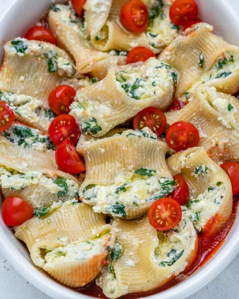 Spinach And Ricotta Stuffed Pasta Recipe | Healthy Fitness Meals