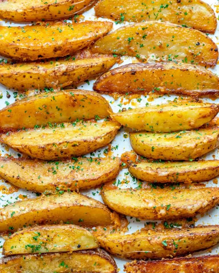 Parmesan Baked Potato Wedges - Healthy Fitness Meals