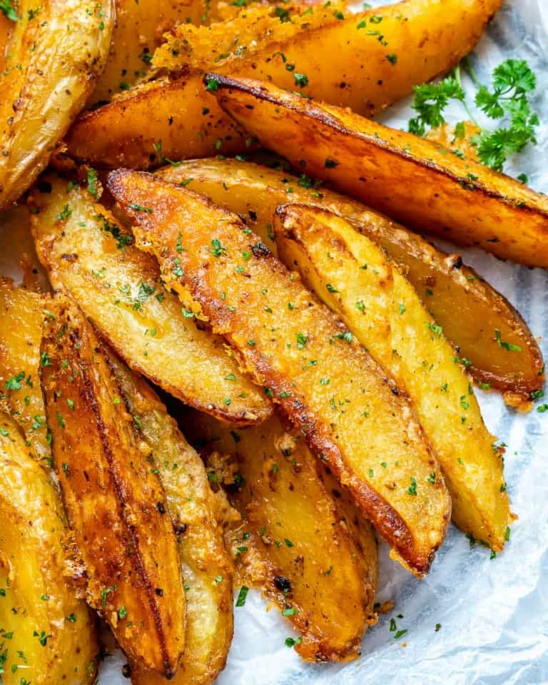 Parmesan Baked Potato Wedges - Healthy Fitness Meals