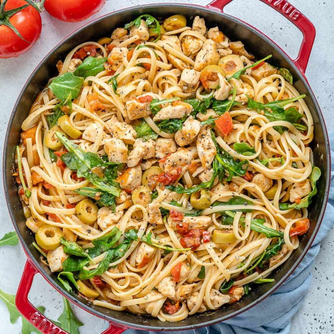 Easy One Pot Chicken Spaghetti Healthy Fitness Meals