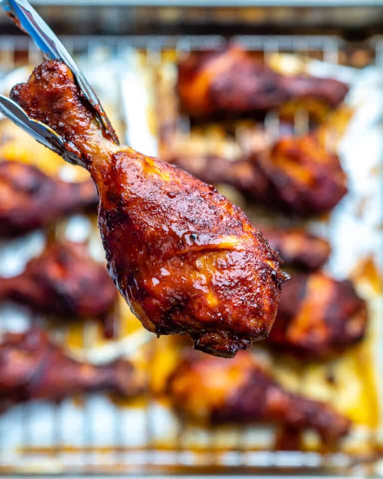 Crispy Baked BBQ Chicken Drumsticks | Healthy Fitness Meals