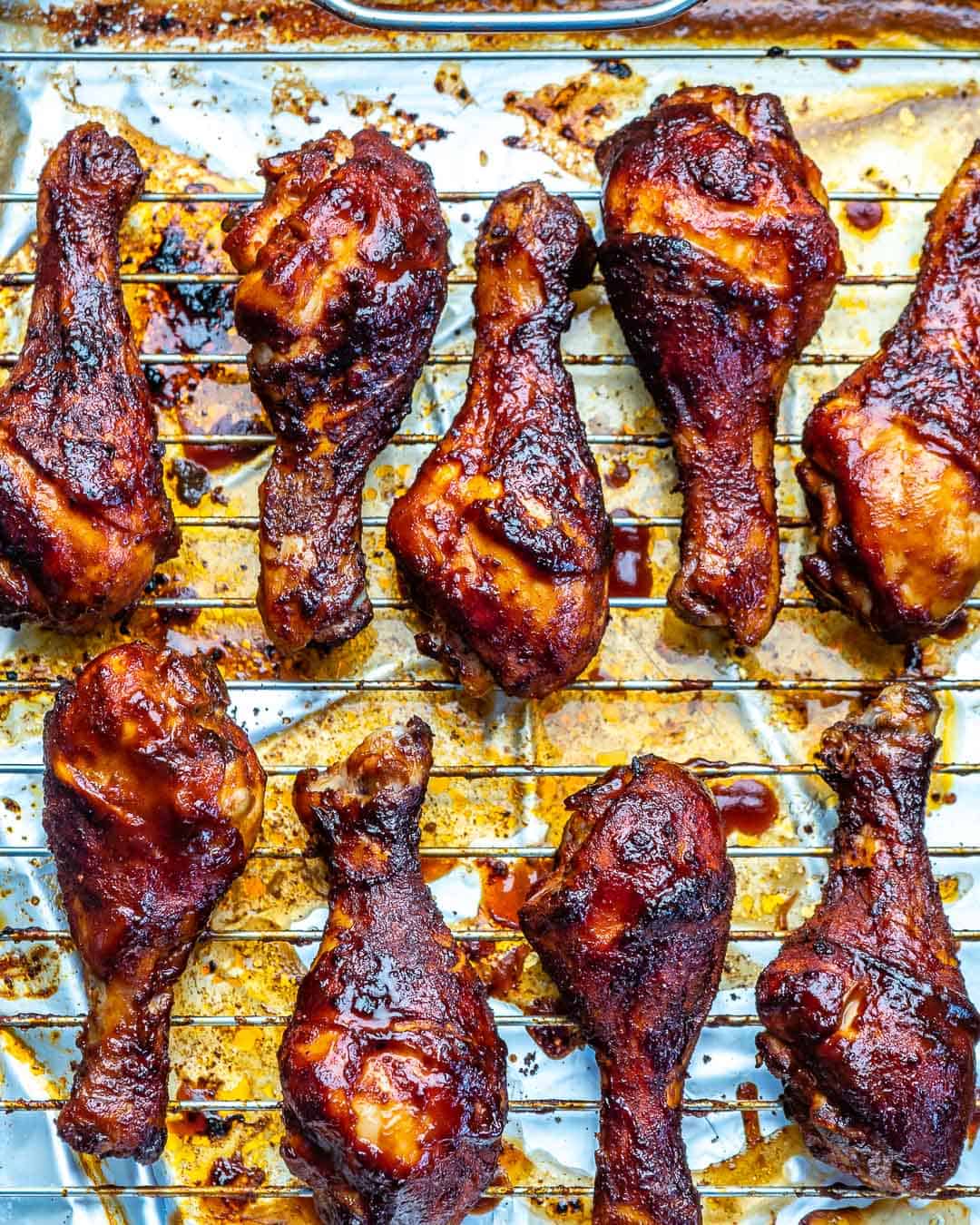 Crispy Baked BBQ Chicken Drumsticks Healthy Fitness Meals