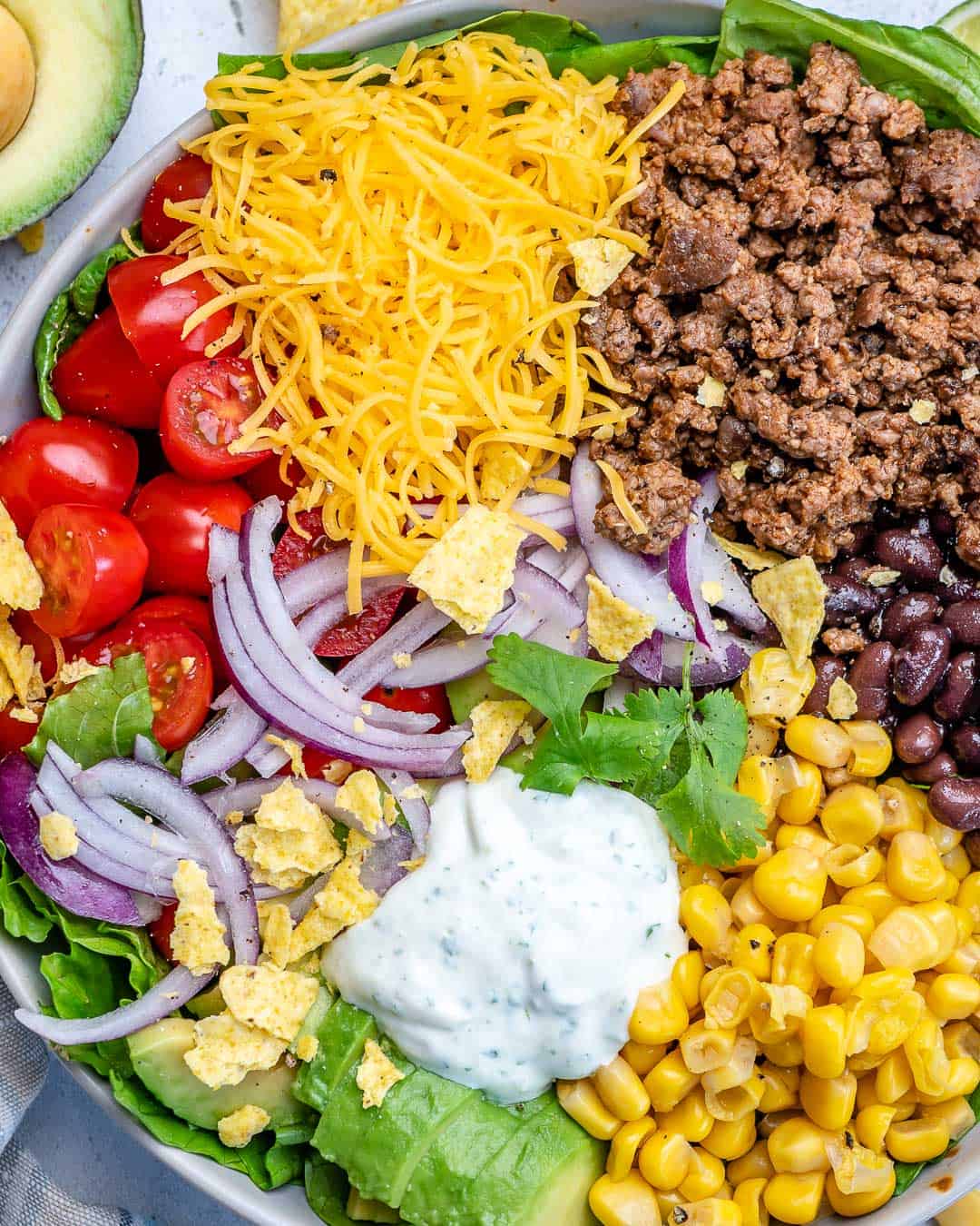 Easy and Healthy Beef Taco Salad | Healthy Fitness Meals