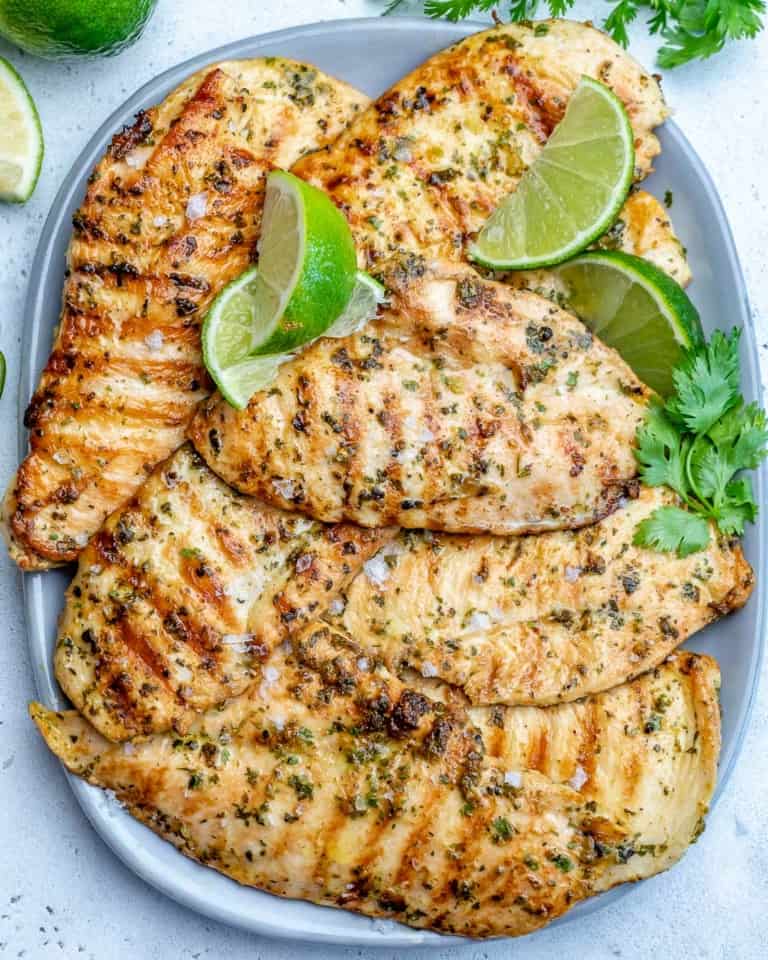 Easy Grilled Cilantro Lime Chicken Recipe | Healthy Fitness Meals